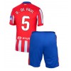 Atletico Madrid Rodrigo De Paul #5 Hjemmedraktsett Barn 2024-25 Kortermet (+ korte bukser)